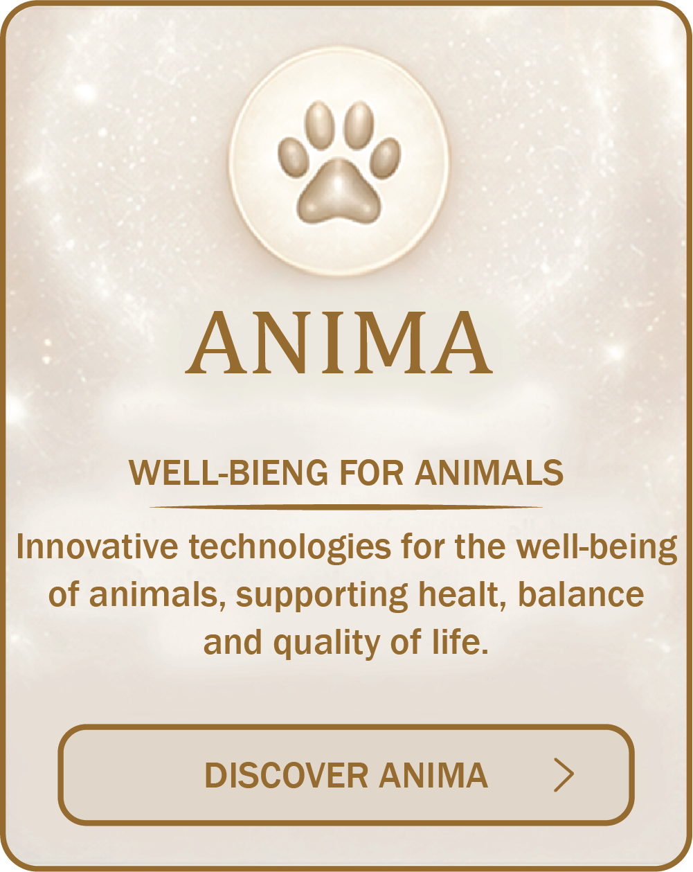 ANIMA — Well-Being for Animals