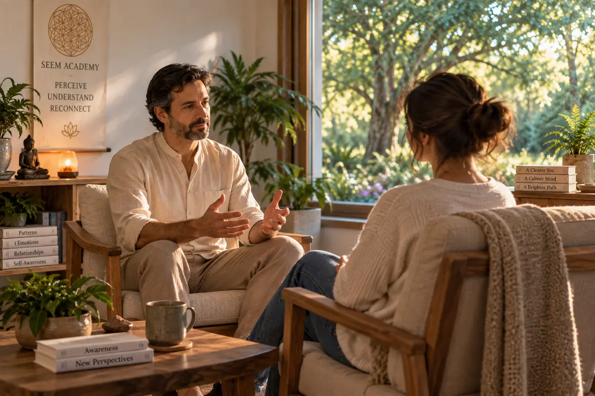 A calm one-to-one SEEM coaching conversation